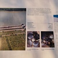 Schautafel vom Donaukraftwerk Altenwörth