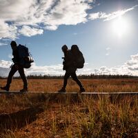 Wanderer auf dem Topsakantaival