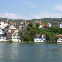 Blick über den Rhein nach Waldshut