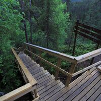 Das Erklimmen des Kallioportti wird mit einer großartigen Aussicht belohnt, Pieni Karhunkierros, Nationalpark Oulanka