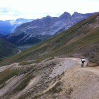 Abfahrt vom Pass Chaschauna
