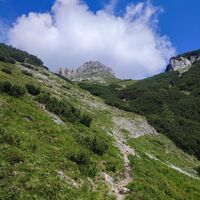 Sattel zwischen Kammspitze und Winterstein in Sicht