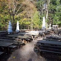 Außengastronomie mit Spielplatz am Wanderheim Dicke Eiche