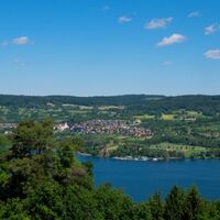 Blick von Klingenzell über den Untersee nach Öhningen