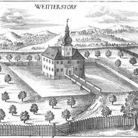 Wasserschloss Weitersdorf Kupferstich