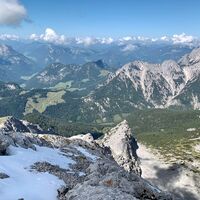 Vom Kammerlinghorn mit Blick Richtung Kallbrunnalm und Zell am See