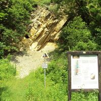 Salzgitter, Infotafel am Steinbruch Gebhardshagen