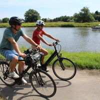 Radfahrer in der Mittelweser-Region