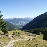 auf dem Weg zur unteren Sporaalpe