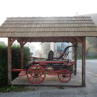 alte Feuerwehrpumpe in Libelice