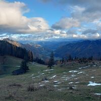 Hohe Dirn Runde in der kalten Jahreszeit
