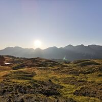 Blick über's Scheideggseeli ins obere Schanfigg