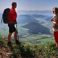 Wir genießen den Ausblick unterwegs