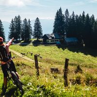 Blick auf die Zechhütte