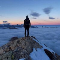 Sonnenuntergang Rocca Bianca