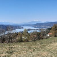 Wörthersee Rundwanderweg Klagenfurt - Pörtschach, Blick auf Wörthersee