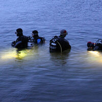 Taucher im Reeser Meer