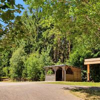 Naturpark - Tor Langer Berg am Wanderparkplatz Langer Berg bei Herschdorf