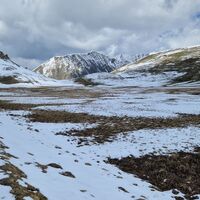 Das sumpfige Plateau, heute etwas verschneit...