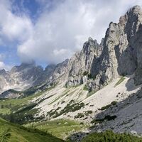 Blick zurück Richtung Hofpürglhütte