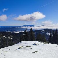 Blick nach Osten zum Dreisesselkamm