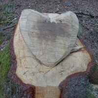 Holzschnitzkunst am Aufstiegsweg