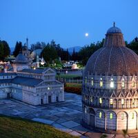 Minimundus bei Nacht