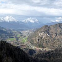 .... der Blick Richtung Berchtesgaden.