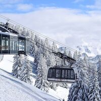 Bergstation Seilbahn Bezau im Winter