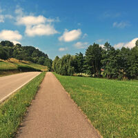 Radweg in Richtung Bottenau