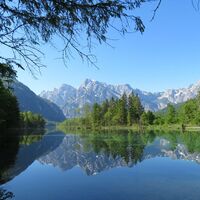 Almtaler Haus - Habernau/Jagersimmerl - Almsee - Hochpfad/Gschirrsattel -  Offensee - Jh. Fahrnau - Rindbachschlucht - Ebensee