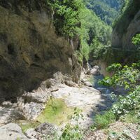 Almtaler Haus - Habernau/Jagersimmerl - Almsee - Hochpfad/Gschirrsattel -  Offensee - Jh. Fahrnau - Rindbachschlucht - Ebensee
