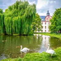 Schlosspark und Teich - Saalfeld
