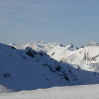 die Luft ist klar und so können wir den Blick zum Dachstein genießen