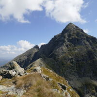 von der Kleinen Wildstelle blicke ich zurück zur mächtigen Hochwildstelle