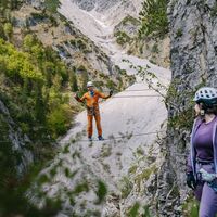 Klettersteigpark Valkastiel - Seilbrücke