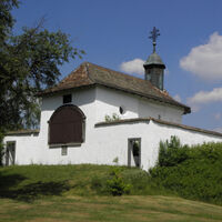 Die Heiliggrabkapelle von Westen, geschlossen