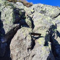 Tritthilfen im Abstieg gerne angenommen