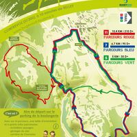 Flyer der Trail-Strecken von Contrevoz