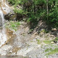 Wasserfall Harbach mit Schafen