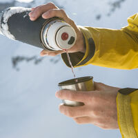 Stärkung mit Warmgetränk