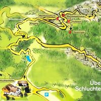 Karte zum Schluchtenwanderweg