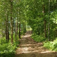 Fahrradroute in der Nähe des Strandes