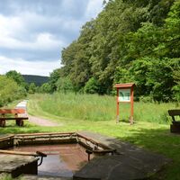 Wassertretbecken am Wohlfühlpfad Delliehausen