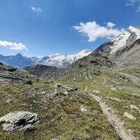 Blick auf die Allalingruppe
