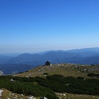 Blick zur Raxgmoahütte