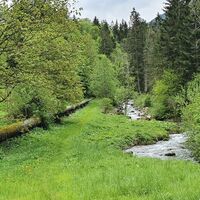 7.3 km Wasserrohr des Kraftwerks Johnsbach