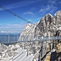 Die Hängebrücke am Dachstein