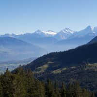 Aussicht Wasserscheide - Panorama Bike Etappe 11