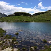 Der Alplsee oder oder auch Almsee genannt im Hintereggergraben.